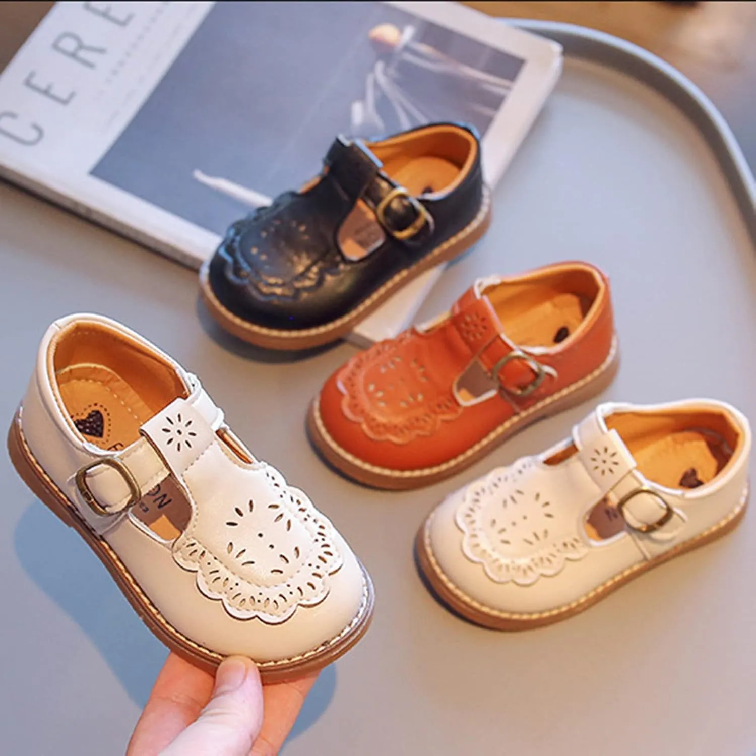 Toddler Boys Girls Dress Shoes Kids School Uniform Formal Casual Oxfords for Kids Party Wedding Girls Mary Jane Shoes