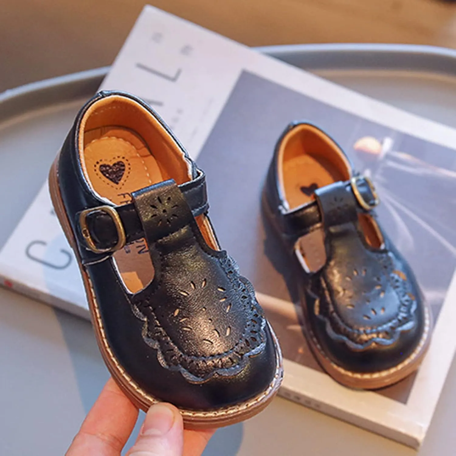 Toddler Boys Girls Dress Shoes Kids School Uniform Formal Casual Oxfords for Kids Party Wedding Girls Mary Jane Shoes