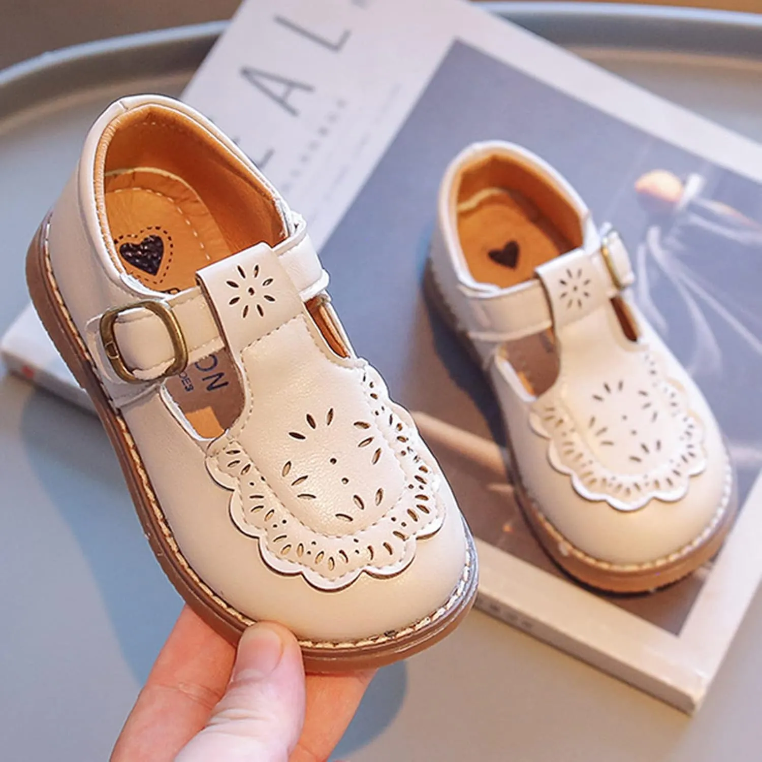 Toddler Boys Girls Dress Shoes Kids School Uniform Formal Casual Oxfords for Kids Party Wedding Mary Jane Flats