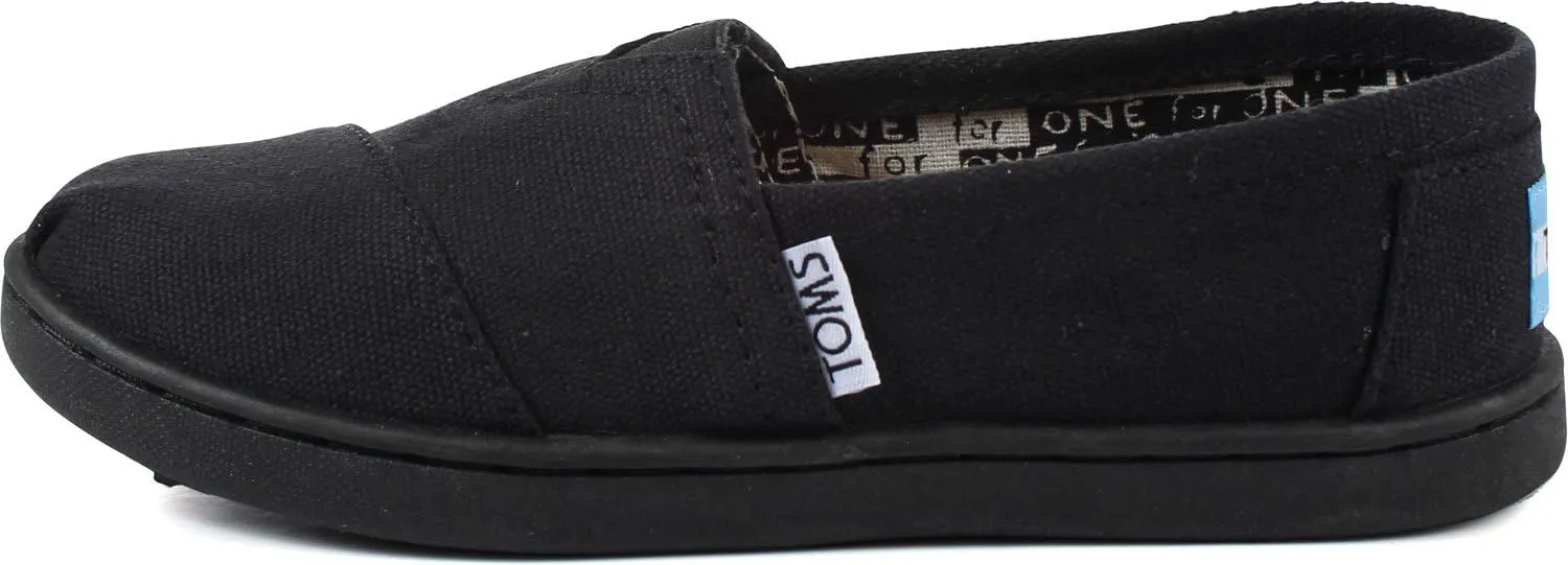 TOMS Kids Boys Alpargata - Black
