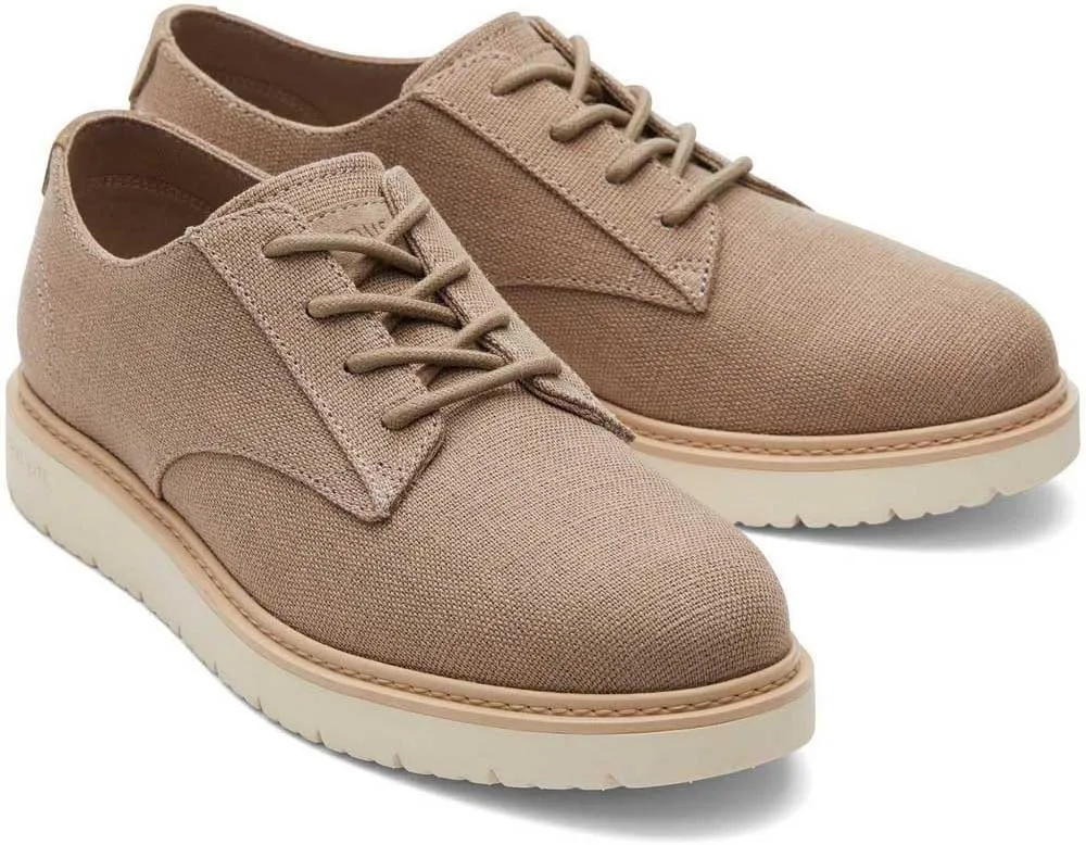 TOMS Mens Navi Travel Lite Lace Up Casual Shoes - Brown