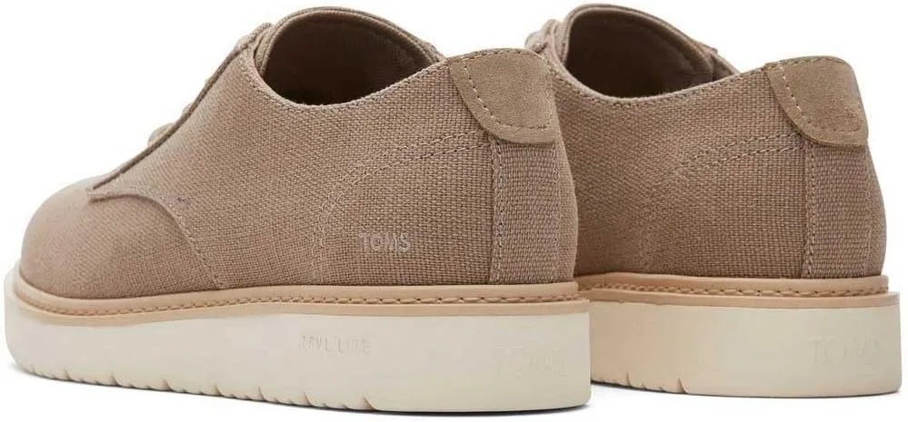 TOMS Mens Navi Travel Lite Lace Up Casual Shoes - Brown