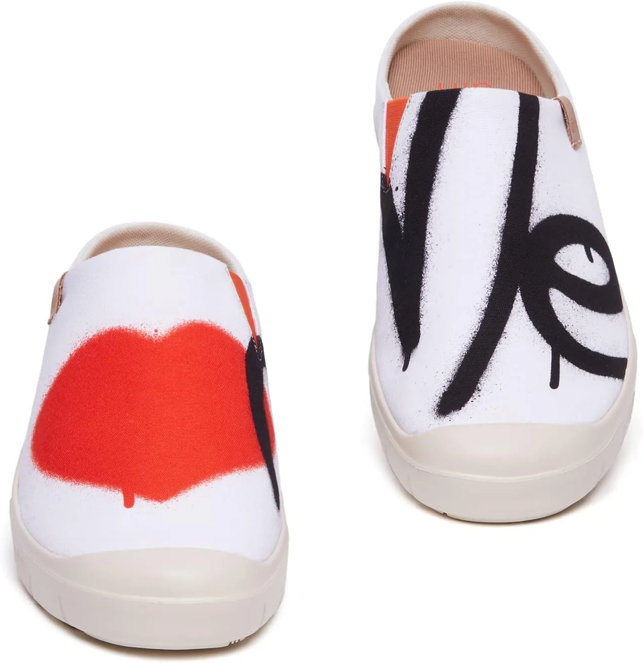 UIN Women's Fashion Sneakers Lightweight Walking Casual Slip Ons Loafers Comfortable Art Painted Travel Shoes Cadiz