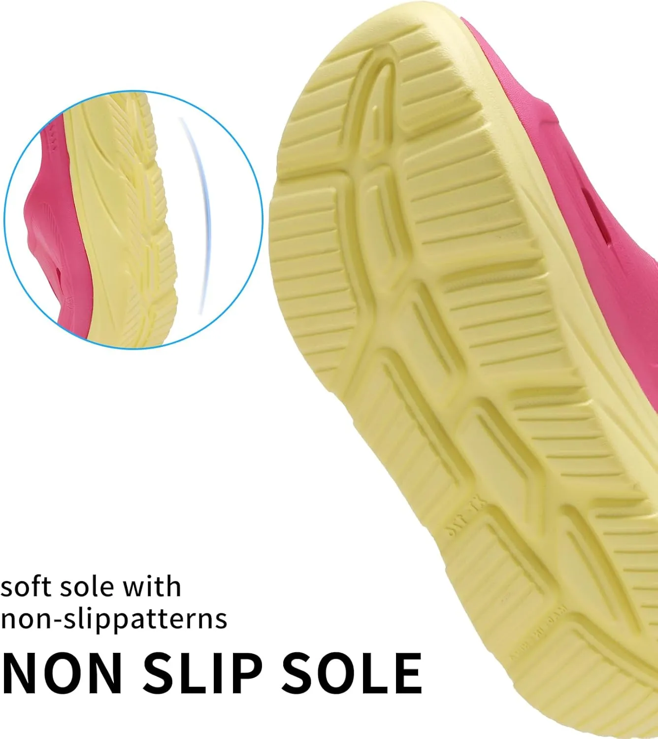 Unisex Adult Recovery Slides, Women and Men’s Plantar Fasciitis Thick Cushion Sandals with Arch Support, Orthotic Athletic Comfortable Lightweight Slippers for Indoor Outdoor