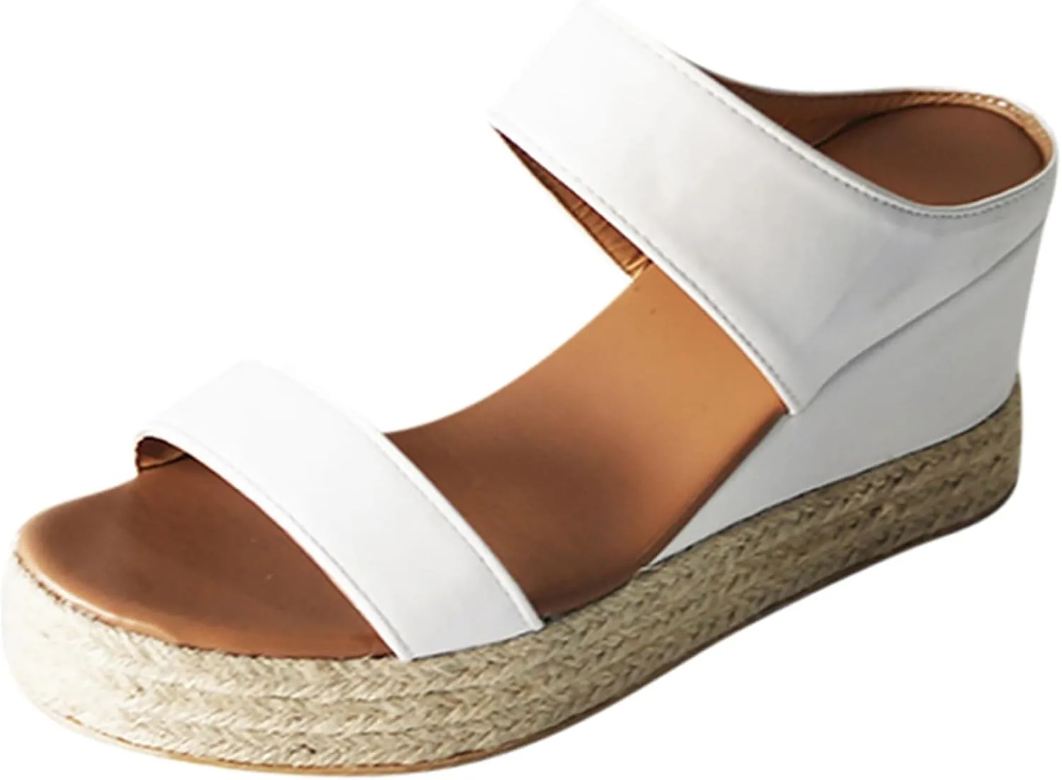 UOQAPRE Sandals for Women Platform Wedge Open Toe Low Heel Beach Womens Sandals Flats Heel Ankle Chelsea Dress Shoes