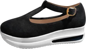 Wedge Sandals For Women Dressy Summer Non Slip on Ankle Strap Comfortable Platform Wedges Casual Walking Shoes Breathble Sneakers Cushioned Loafers On Low Top Lightweight Canvas for Outdoor Travel