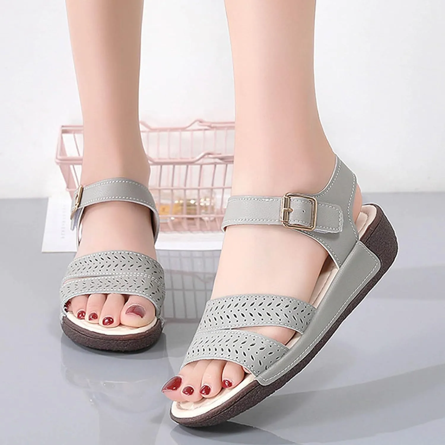 Wedges Shoes For Women Sandals With Arch Support Comfortable Sandals Women Flip Flops Water Shoes