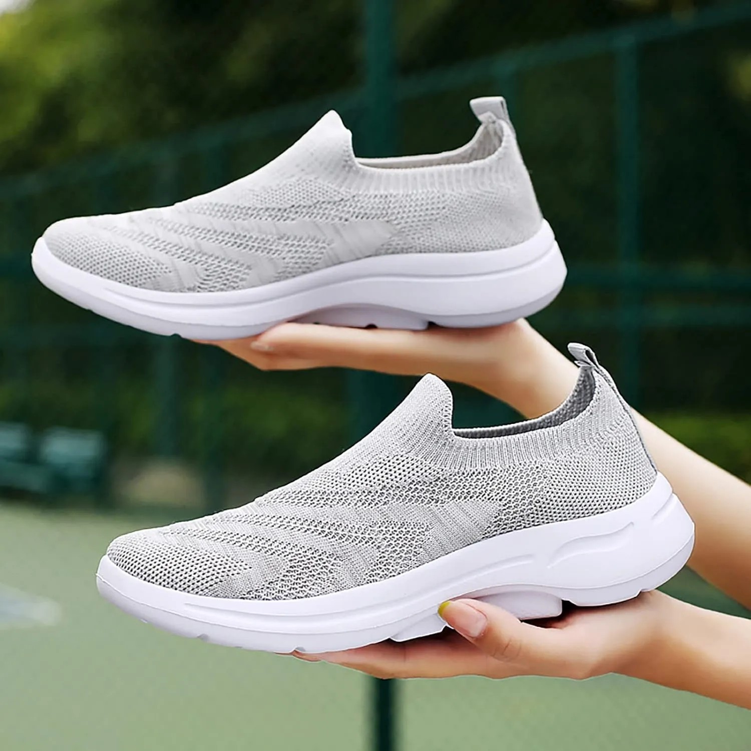 White Running Sneakers for Women 2023 Zapatos Negros De Tacon Bajo para Mujer Womens Casual Shoes Slip Ons Sneakers Black Sneakers Women Trendy Slip On Walking Shoes Women Black