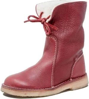 Winter Boots For Women Fashion Snow Boots Lightweight Warm Faux Fur Lined Slip On Comfort Mid-Calf Ankle Booties 2024