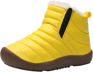 Winter Kids Snow Boots Winter Warm Waterproof Warm Snow Boots Ankle Hiking Boots Anti-Slip Outdoor Shoes
