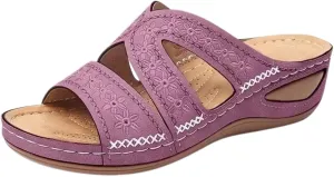 Woman Sandals Fancy Summer Shoes Women With Back Strap Summer Beach Dressy Strappy Wedge Heel Sandals