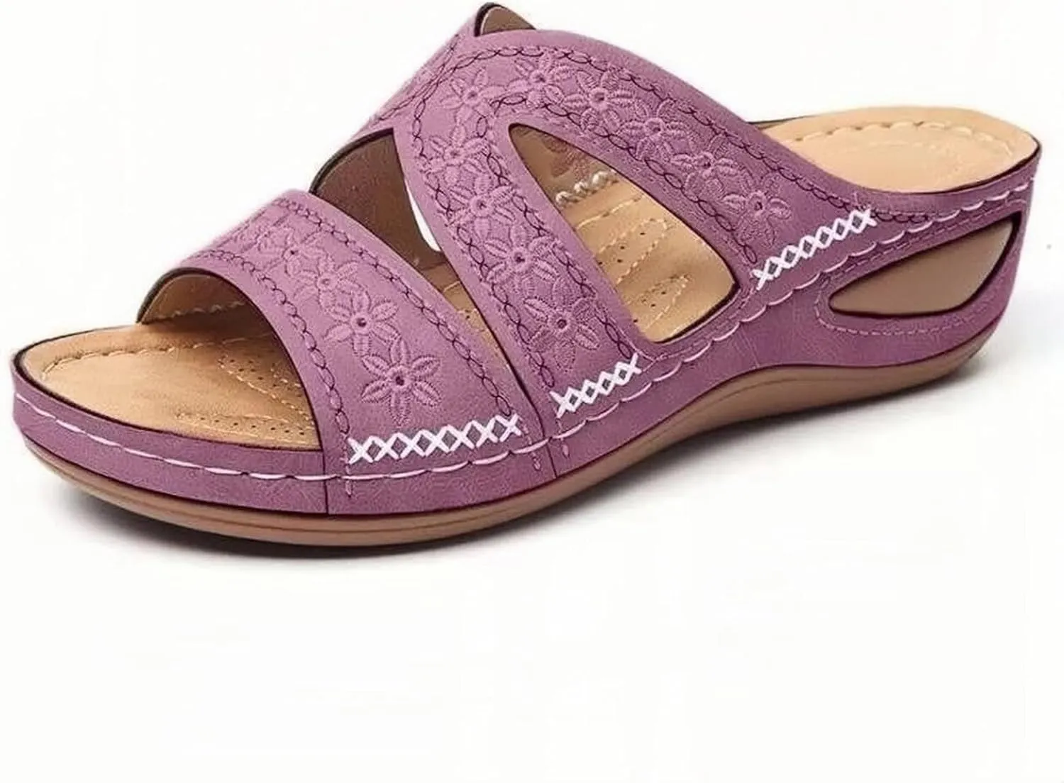 Woman Sandals Fancy Summer Shoes Women With Back Strap Summer Beach Dressy Strappy Wedge Heel Sandals