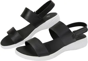 Women Solid Thick Strappy Sandals Hook and Loop Casual Summer Shoe Orthopedic Spring Comfy Sandal Arch Support Shoes