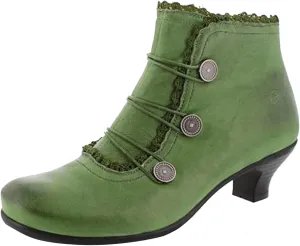 Women's Ankle Boots - Black - US Size 7 - Pointed Toe - Zip Closure - All Season - Solid - Leather - Waterproof - Block Heel - Casual - Adult Women's Bootie