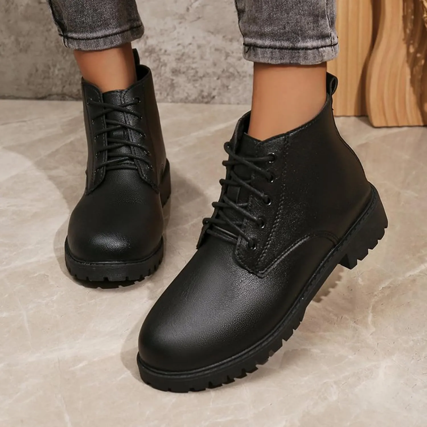 Womens Black Ankle Boots Wide Boots Black Booties for Women Chunky Heel Low Heels for Women Womens Ankle Boots with Heel Brown Women's Wide Width Ankle Booties