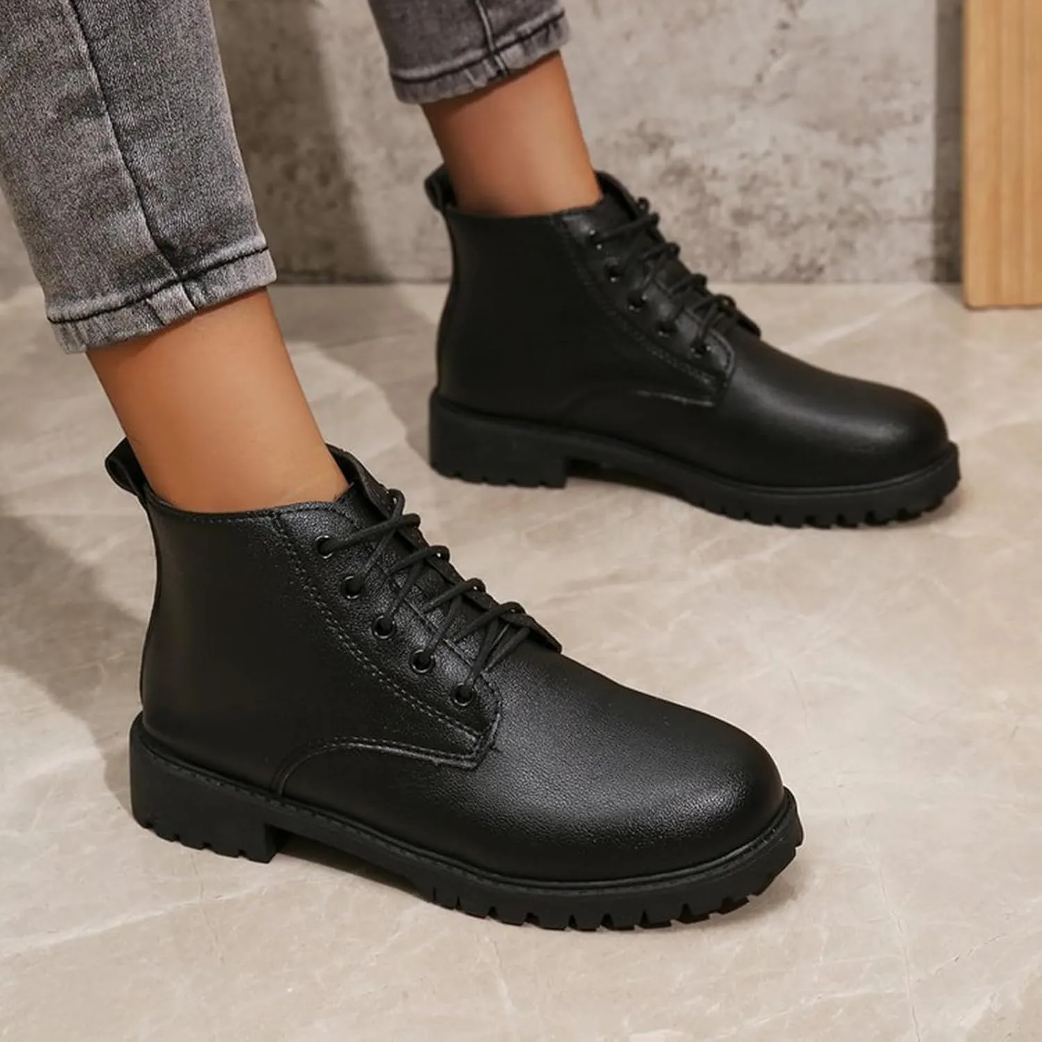 Womens Black Ankle Boots Wide Boots Black Booties for Women Chunky Heel Low Heels for Women Womens Ankle Boots with Heel Brown Women's Wide Width Ankle Booties