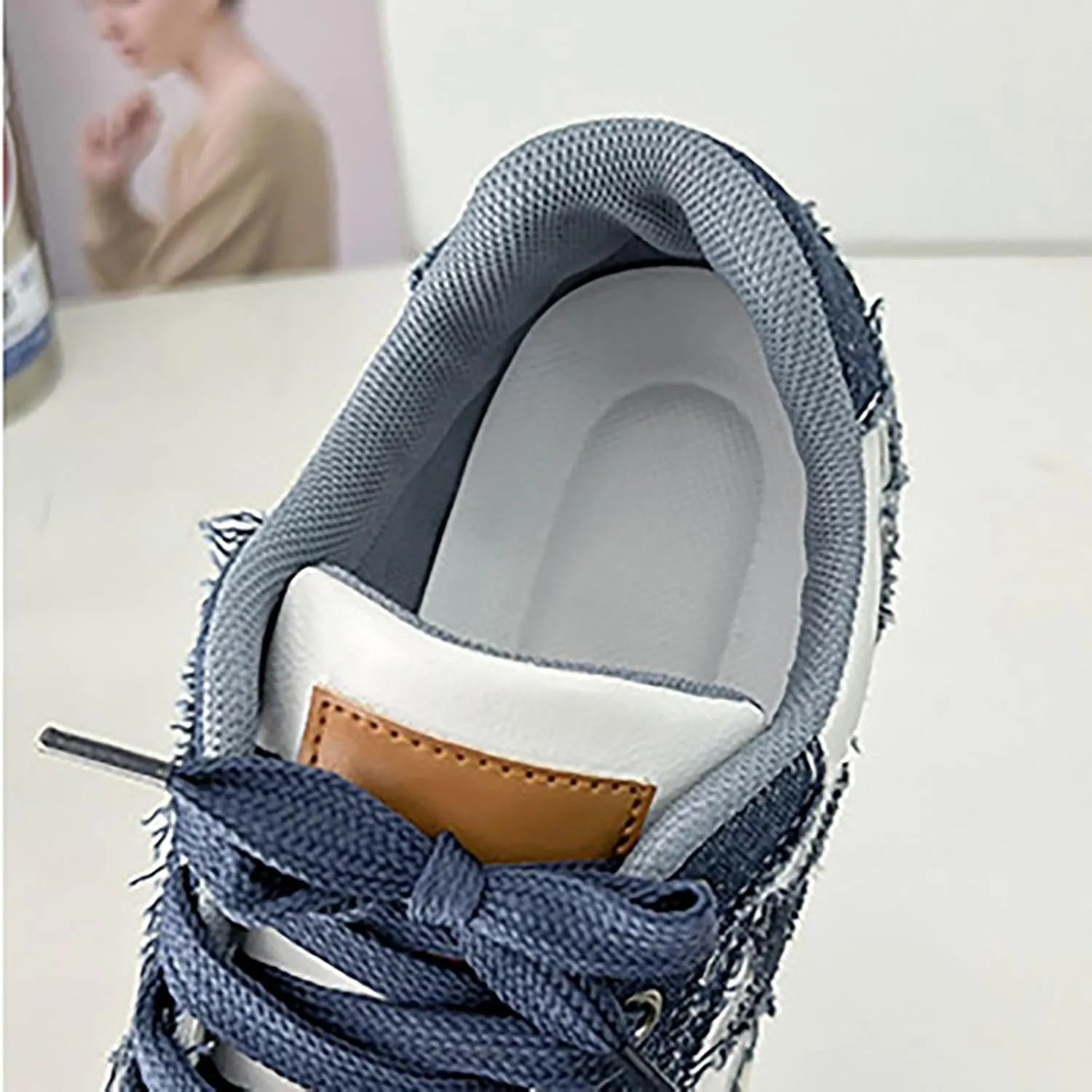 Womens Canvas Sneakers Comfy Color-Blocking Star Pattern Breathable Soft Walking Running Shoes Comfortable Tennis Shoes Non Slip Summer Spring Women's Sneakers