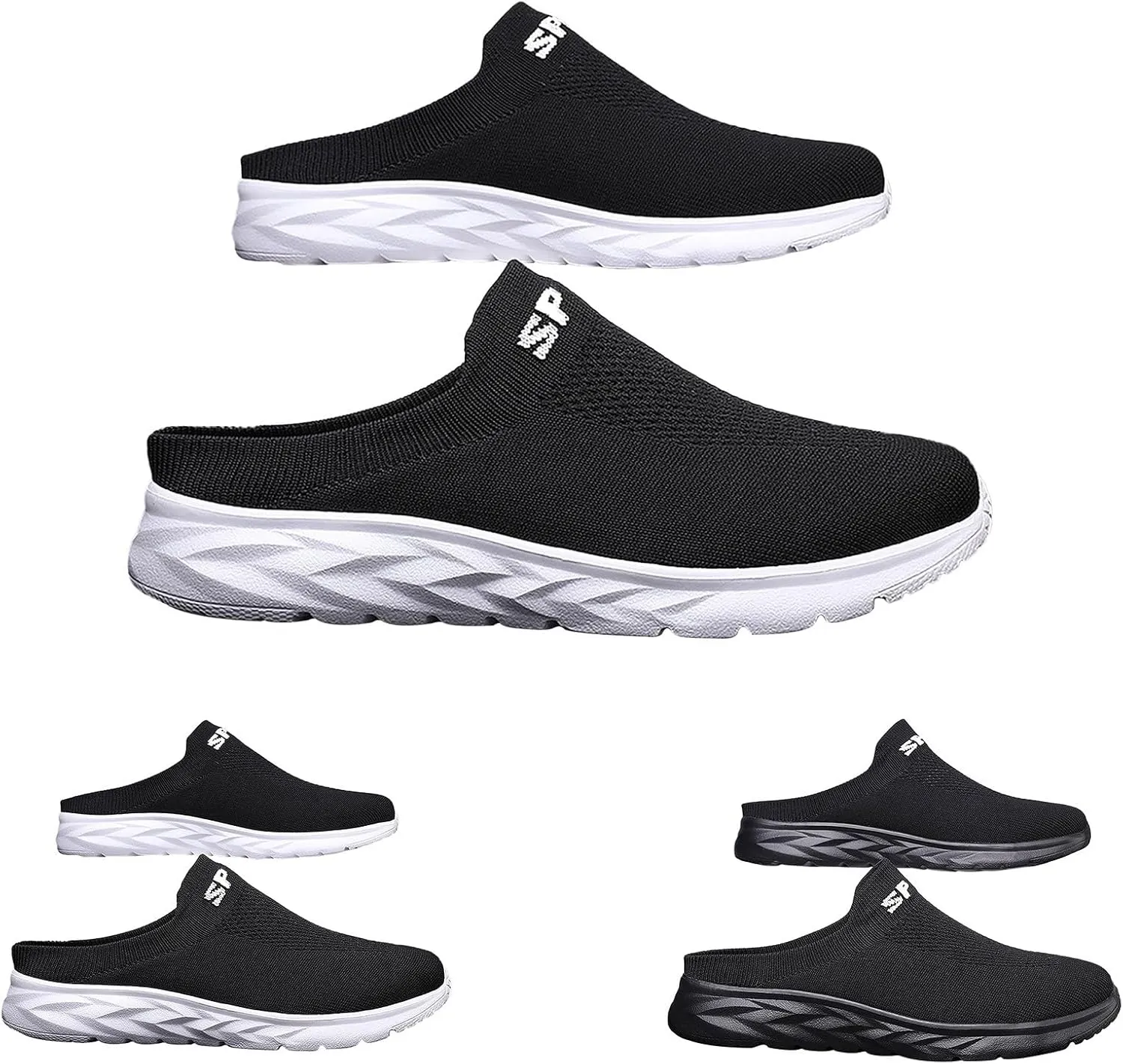 Women's Casual Slip on Half Shoes Breathable Non Slip Work Shoes Women Casual Men's Shoes Casual Fashion Sneakers Platform Tennis Shoe Loafers Casual Slip On
