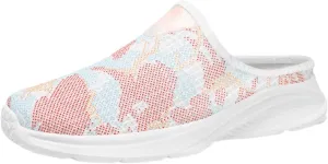 Women's Fashion Mesh Color Slippers Temperament Comfortable Shoes Hot Furry Slippers for Women