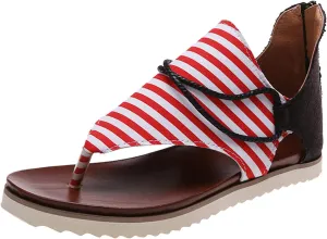 Womens Flip Flops Comfortable Slip On Thong Sandals Summer Zipper Back Open Toe Flats Clip Toe Casual Shoes