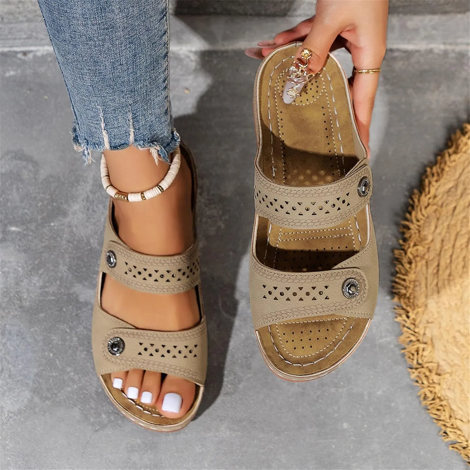 Womens Flip Flops with Arch Support Womens Flip Flops Size 8 Orthopedic Women Closed Toe Shoes Brown Leather Sandals Women Comfortable Brown Sandals Women Comfortable Nude Sandals Women