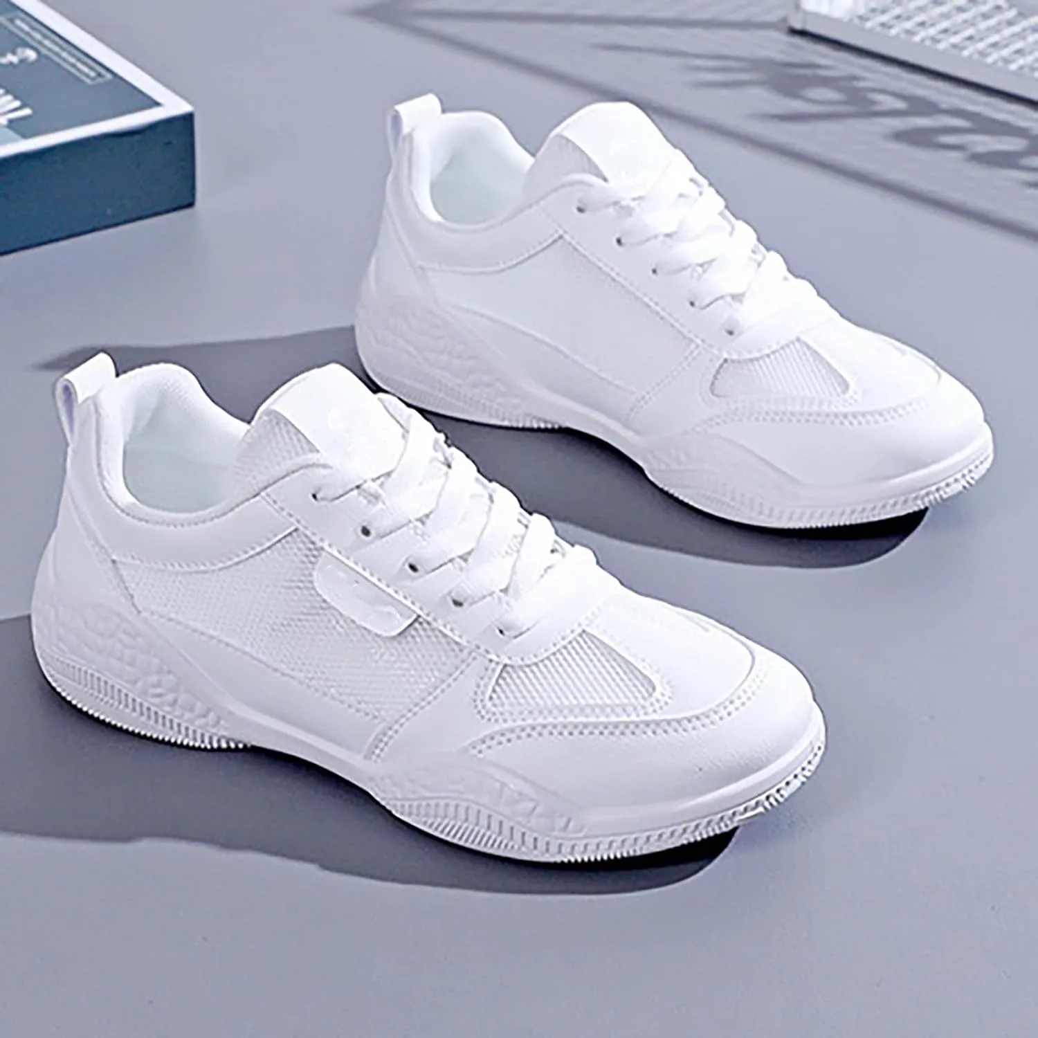Women's Lace Up Walking Shoes Running Comfortable Tennis Mens Casual Shoes Slip On Business Casual Shoes Men's Fashion Sneakers Tennis Shoe Trainers Shoe