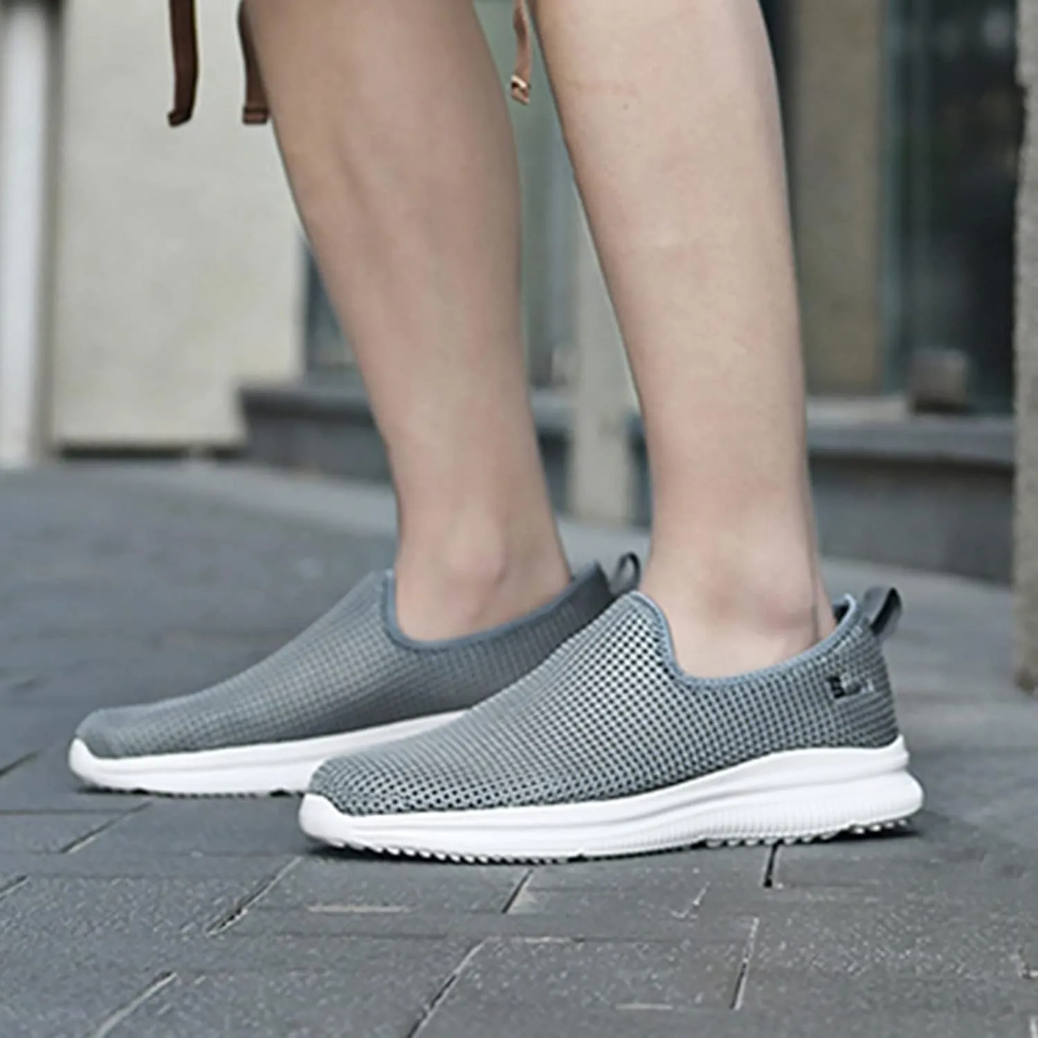 Womens Ladies Walking Running Shoes Slip On Lightweight Mens Casual Shoes Lether Ladies Casual Shoes White Platform Sneakers Steel Toe Tennis Shoe Cross Trainer Shoe