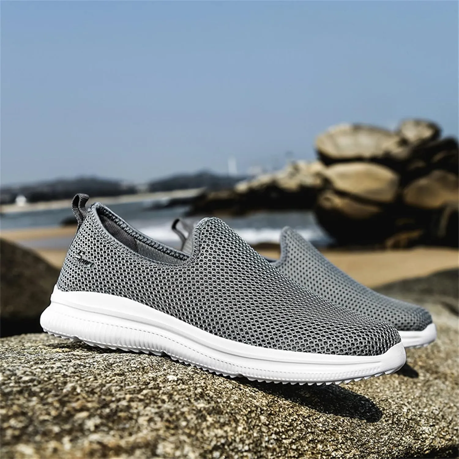 Womens Ladies Walking Running Shoes Slip On Lightweight Mens Casual Shoes Lether Ladies Casual Shoes White Platform Sneakers Steel Toe Tennis Shoe Cross Trainer Shoe