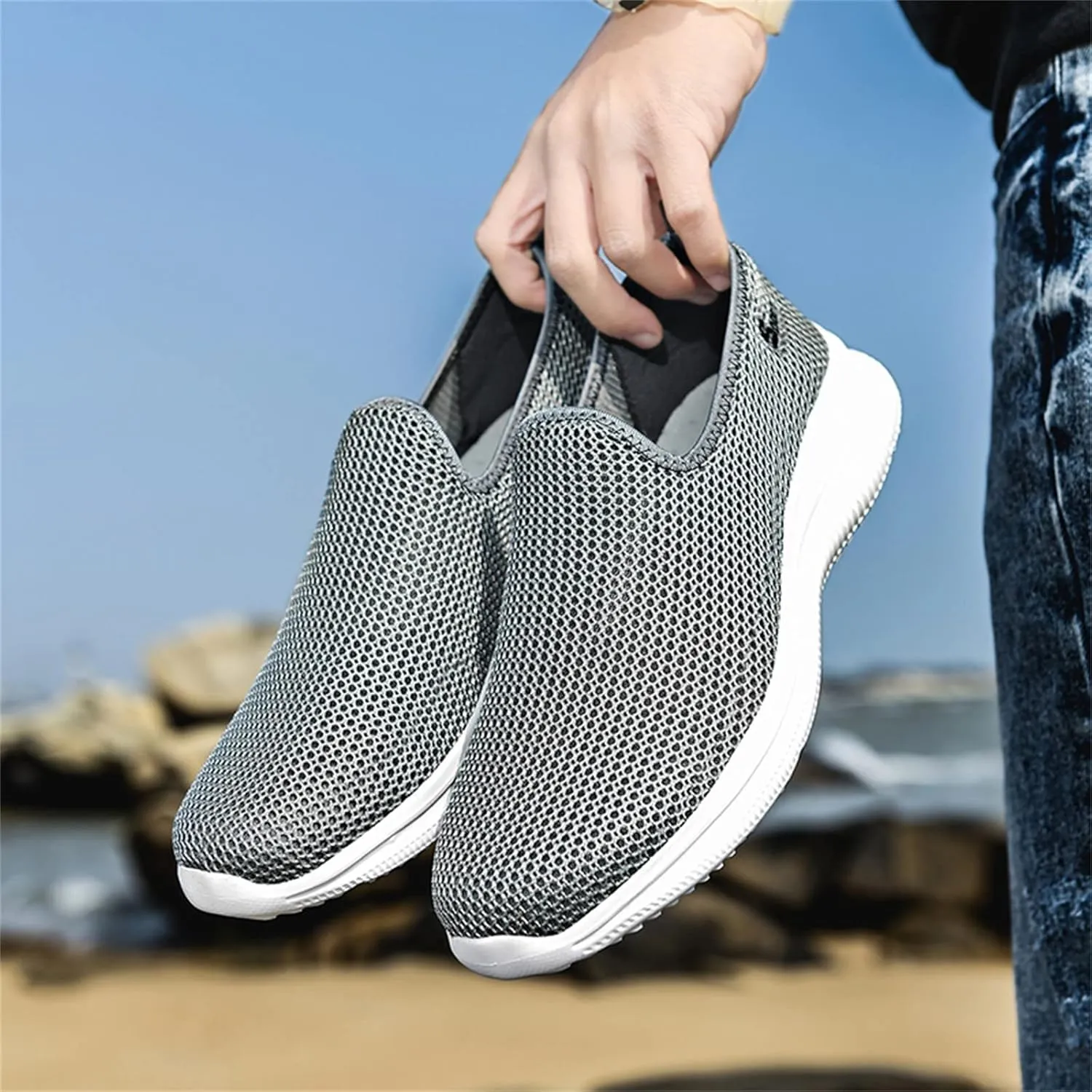 Womens Ladies Walking Running Shoes Slip On Lightweight Mens Casual Shoes Lether Ladies Casual Shoes White Platform Sneakers Steel Toe Tennis Shoe Cross Trainer Shoe