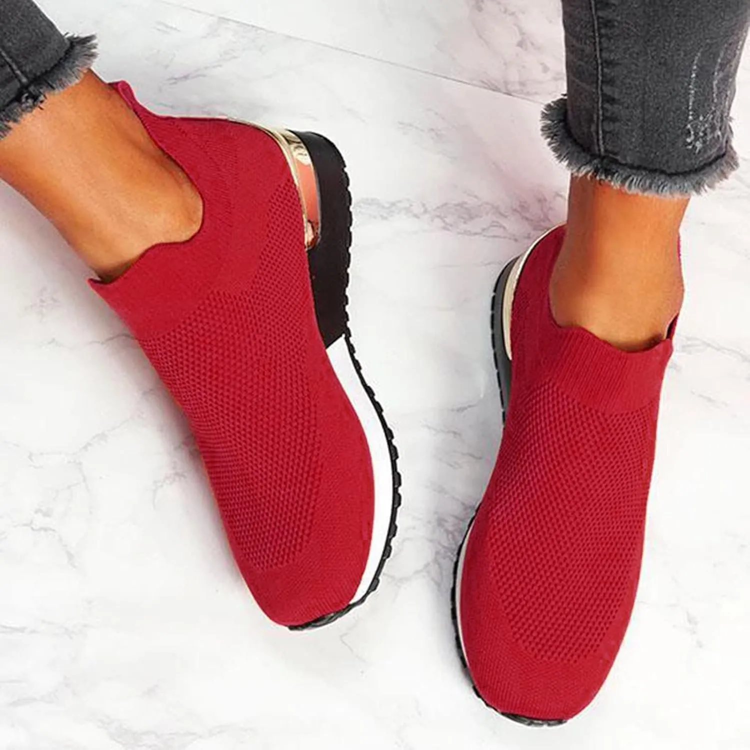 Women's Loafer Flat Platform Sneakers for Women Black Shoes for Women Dressy Loafers for Women Casual Platform Loafers for Women Wide Men's Sneakers