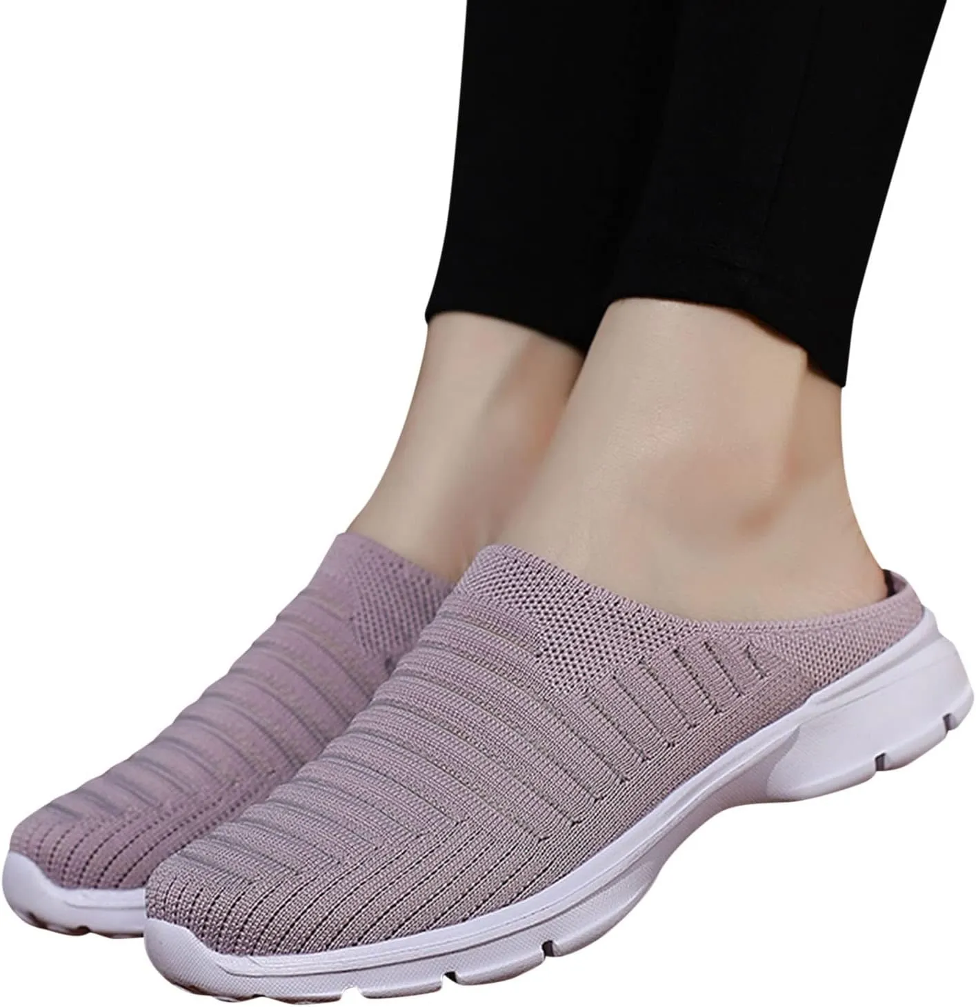 Women's Loafer Flat White Leather Sneakers for Women Hiking Shoes Women Round Toe Slip On Casual Mens Loafers Casual Slip On Black Sneakers for Women