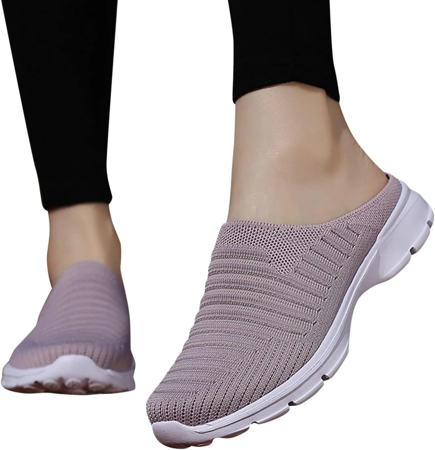 Women's Loafer Flat White Leather Sneakers for Women Hiking Shoes Women Round Toe Slip On Casual Mens Loafers Casual Slip On Black Sneakers for Women