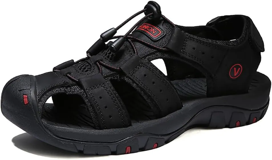 Women's Men Closed Toe Hiking Sandals Barefoot Walking Water Wading Shoes Comfort Non-slip Abrasion-Resistant Athletic Sport Outdoor Adventure Sandals Casual Beach Peep Toe Sandals