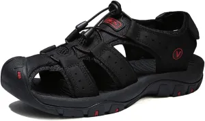 Women's Men Closed Toe Hiking Sandals Barefoot Walking Water Wading Shoes Comfort Non-slip Abrasion-Resistant Athletic Sport Outdoor Adventure Sandals Casual Beach Peep Toe Sandals