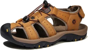 Women's Men Closed Toe Hiking Sandals Barefoot Walking Water Wading Shoes Comfort Non-slip Abrasion-Resistant Athletic Sport Outdoor Adventure Sandals Casual Beach Peep Toe Sandals