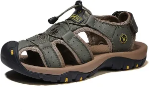 Women's Men Closed Toe Hiking Sandals Barefoot Walking Water Wading Shoes Comfort Non-slip Abrasion-Resistant Athletic Sport Outdoor Adventure Sandals Casual Beach Peep Toe Sandals