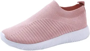 Womens Non Slip Work Shoes Slip On Water Resistant Walking Shoes Women Wide Width Men's Casual Dress Shoes Fashion Sneakers Brown Tennis Shoe Loafers Casual Slip On