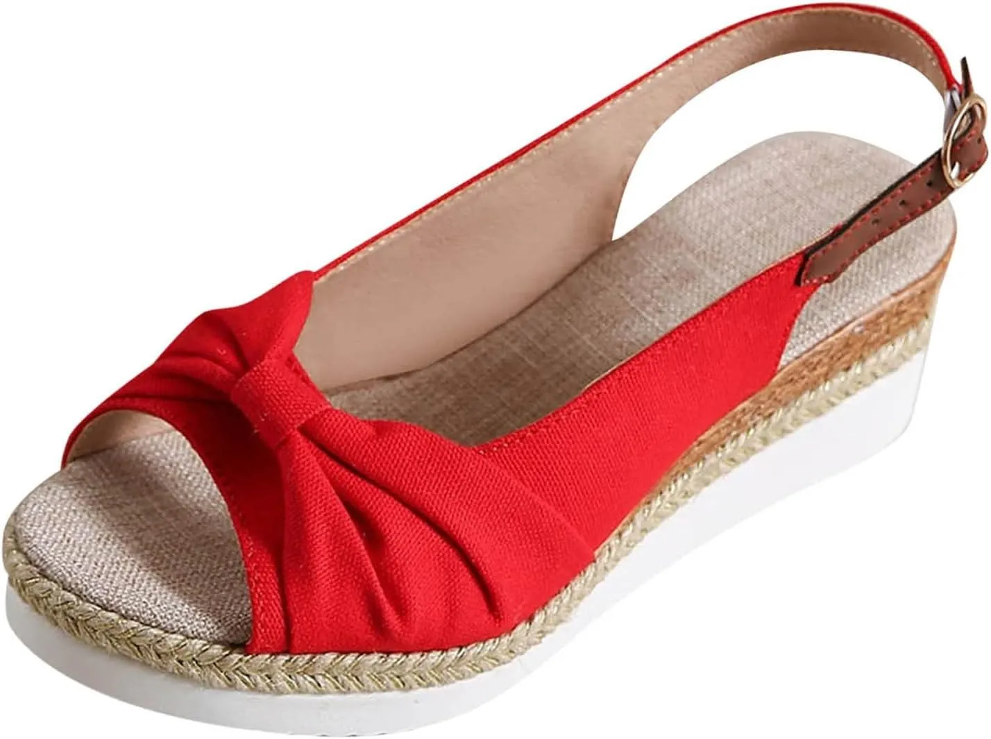 Women's Platform & Wedge Sandals Wedge Casual Sandals For Women Buckle Women's Platform Sandals