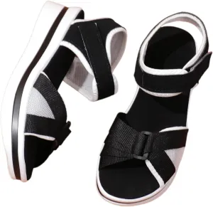 Women's Sandals Stylish Strappy Wedge Design Daily Wear Perfect Summer Casual Attire Fashion Sandals for Women