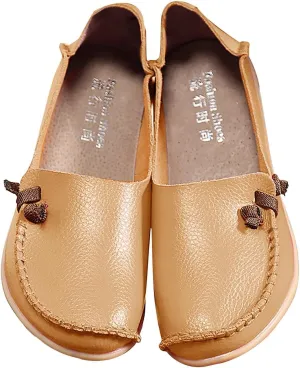 Womens Shoes Fall 2024White Leather Sneakers for Women Loafers for Women Fashion Casual Comfy Soft Womens Christmas Shoes Comfortable & Lightweight
