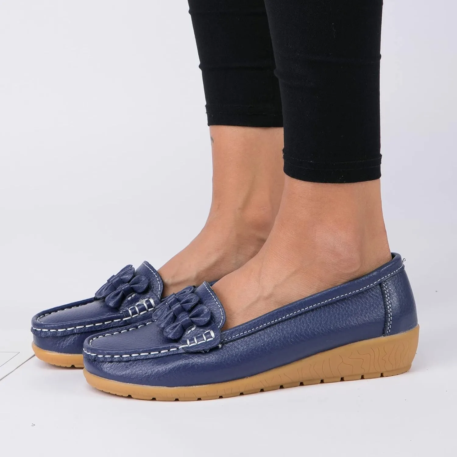 Womens Slip On Loafers Comfort Orthopedic Loafers Arch Support Sneakers Casual Walking Shoes Dressy Business Shoes