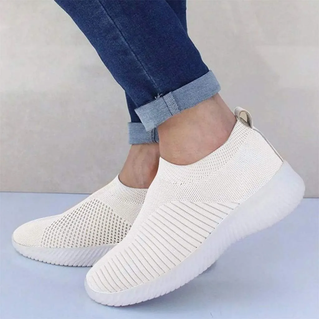 Women’s Slip-On Shoes Casual Lace-Free Walking Loafers Running Shoes for Women Walking Casual Shoes Fashion Sneakers 2025 Brown Tennis Shoe Loafers Casual Slip On