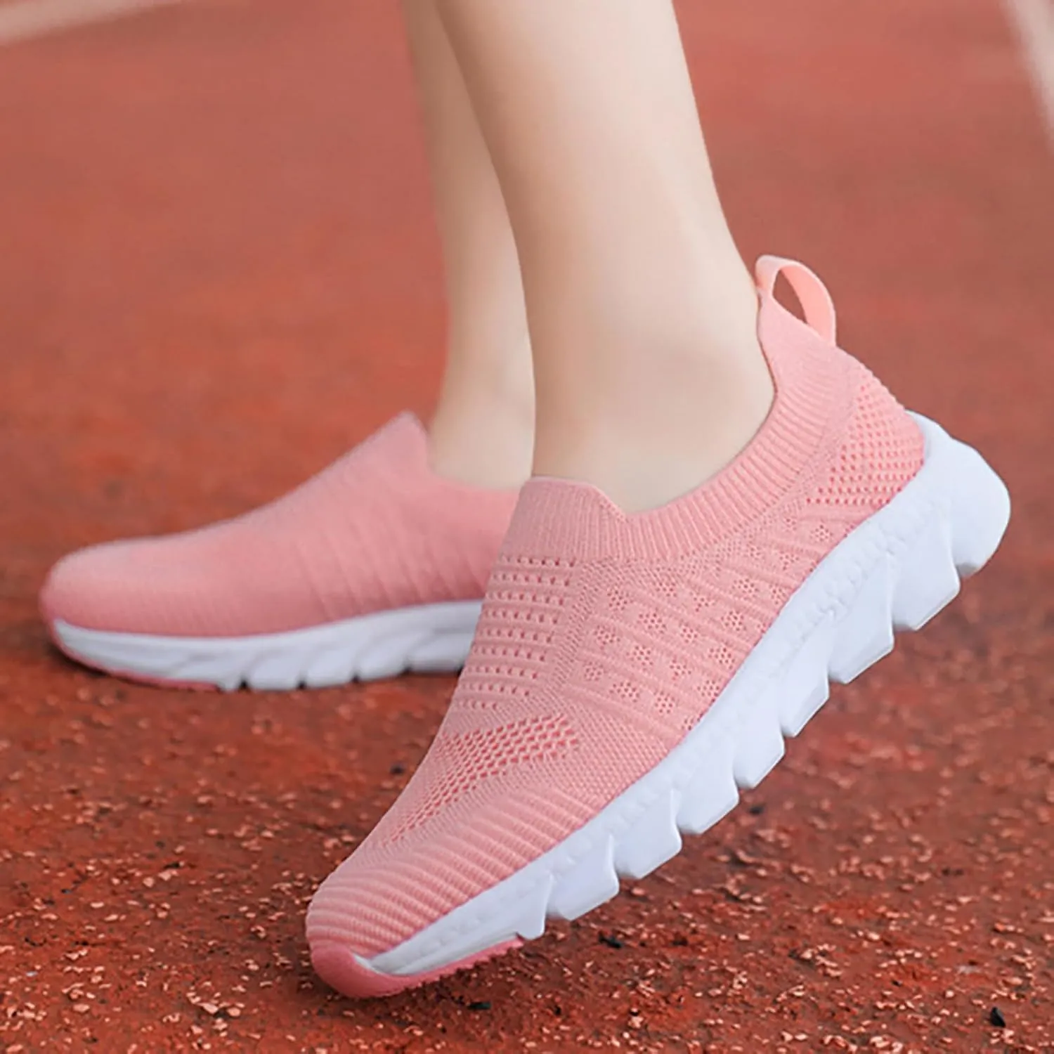 Women’s Slip-On Shoes Casual Lace-Free Walking Loafers Running Shoes for Women Walking Casual Shoes Fashion Sneakers 2025 Brown Tennis Shoe Loafers Casual Slip On