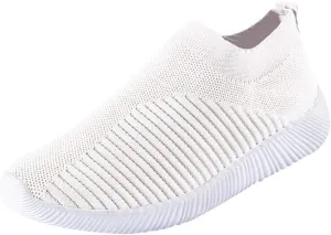 Women’s Slip-On Shoes Casual Lace-Free Walking Loafers Running Shoes for Women Walking Casual Shoes Fashion Sneakers 2025 Brown Tennis Shoe Loafers Casual Slip On