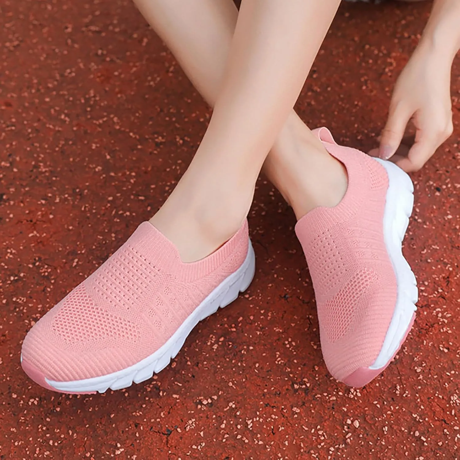Women’s Slip-On Shoes Casual Lace-Free Walking Loafers Running Shoes for Women Walking Casual Shoes Fashion Sneakers 2025 Brown Tennis Shoe Loafers Casual Slip On