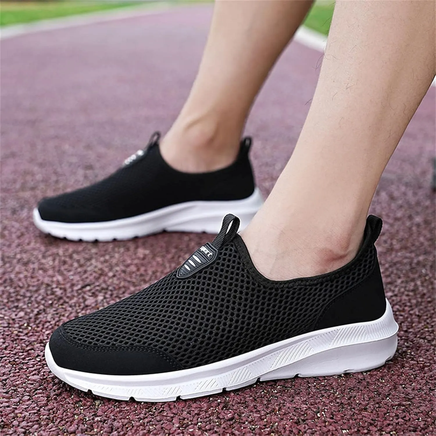 Womens Slip On Sneakers Women Walking Tennis Shoes Non Slip Work Shoes Women Winter Black Casual Shoes Men Shoes Sneakers Platform Tennis Shoe Casual Loafers