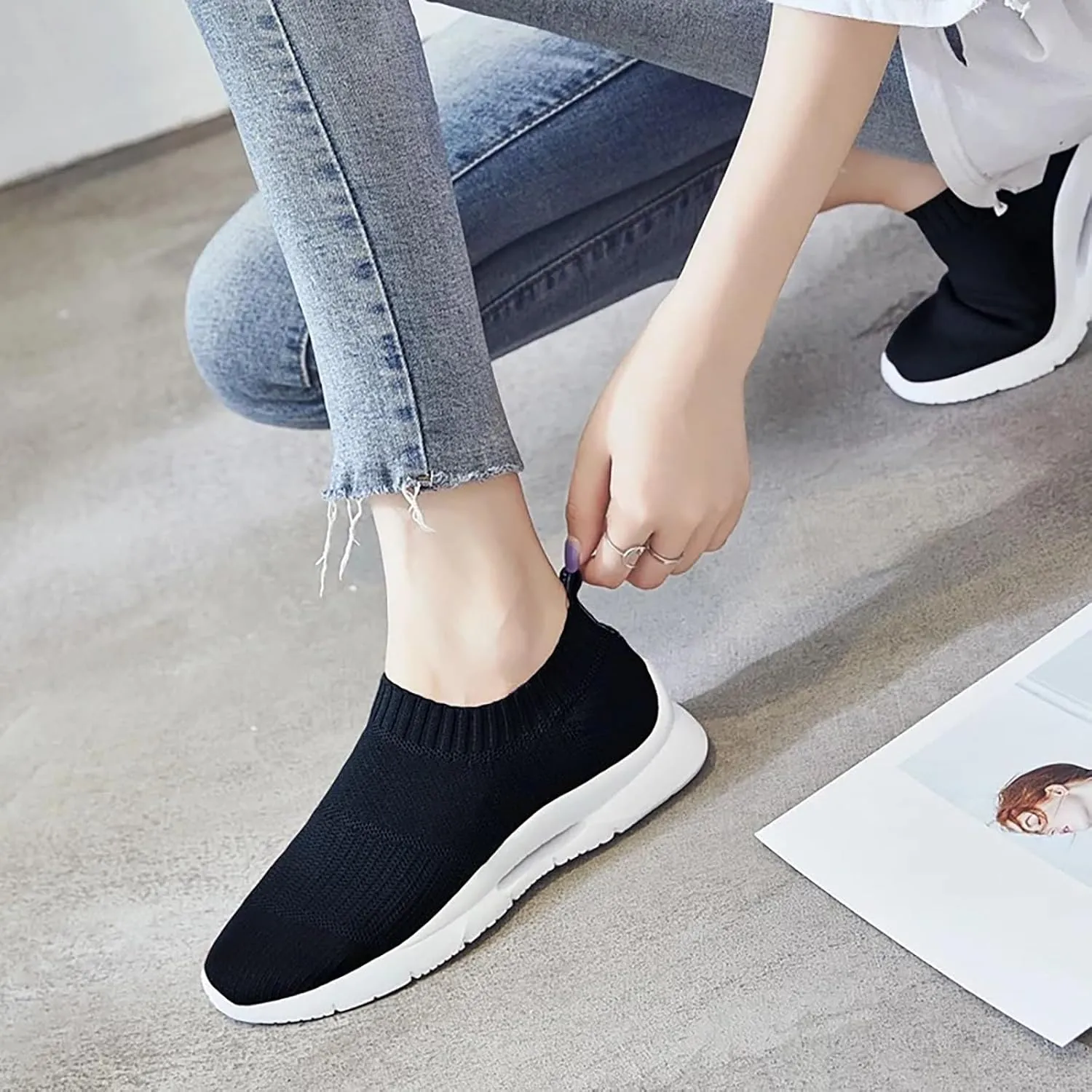 Womens Slip on Walking Shoes Comfort Lightweight Mens Dress Shoes Jogging Brown Casual Shoes Wedge Sneakers Brown Tennis Shoe Cross Trainer Shoe