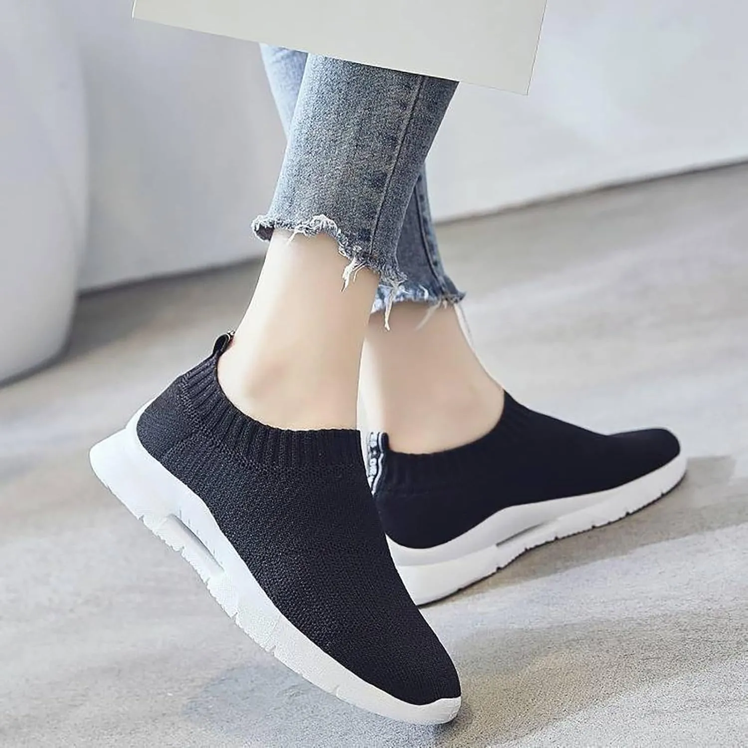 Womens Slip on Walking Shoes Comfort Lightweight Mens Dress Shoes Jogging Brown Casual Shoes Wedge Sneakers Brown Tennis Shoe Cross Trainer Shoe