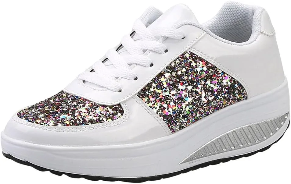 Womens Sneakers Black Sole Black Non Slip Tennis Shoes for Women Black Shoes Women Dressy Comfort Walking Size 11.5 Womens Platform Sneakers Women's Wide Athletic Shoes