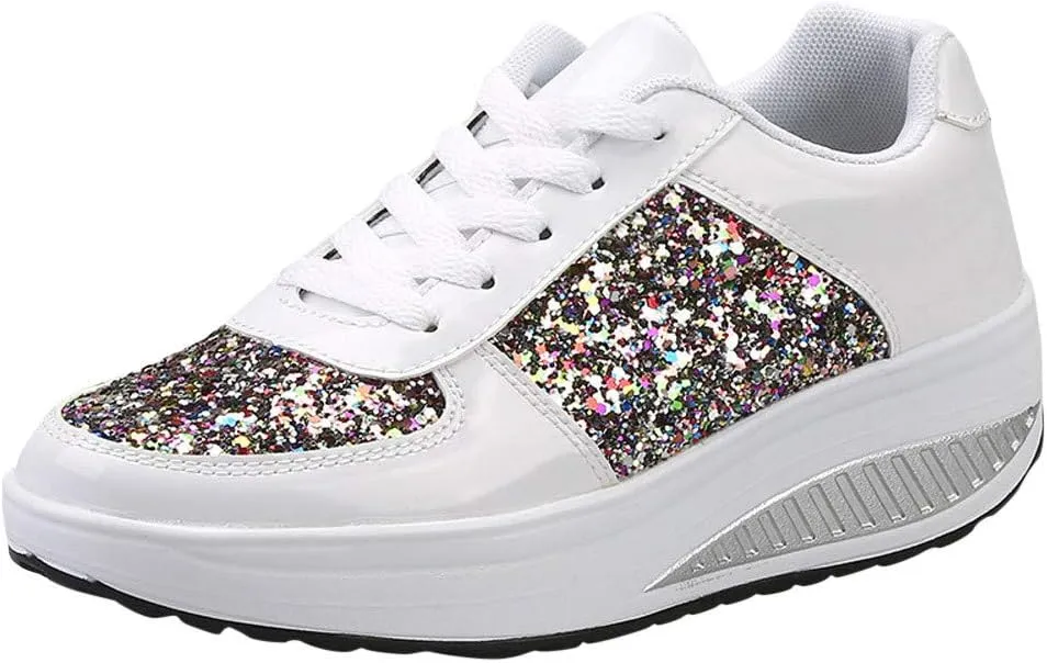 Womens Sneakers Black Sole Black Non Slip Tennis Shoes for Women Black Shoes Women Dressy Comfort Walking Size 11.5 Womens Platform Sneakers Women's Wide Athletic Shoes